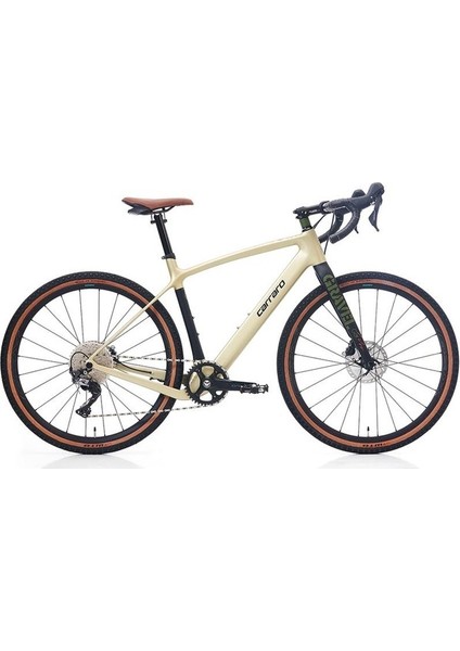 Gravel G6 Pro Karbon Bisiklet Hidrolik Disk 27.5 Jant 11 Vites Mat Yeşil Haki 52 cm