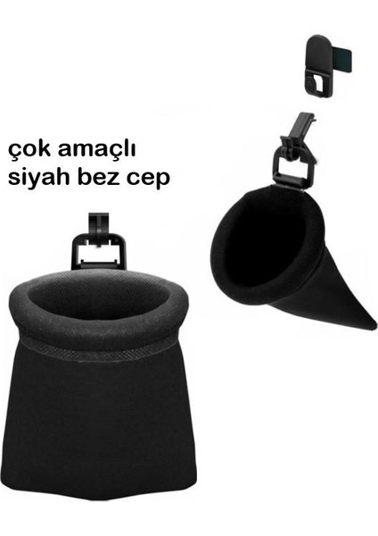 Araç Içi Çok Amaçlı Kese Siyah