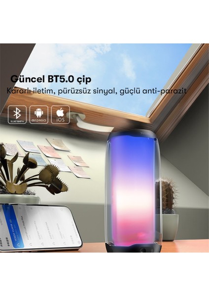 YSW09 Rgb Kablosuz Soundbar Multimedya Hoparlör Speaker Bluetooth Hoparlör