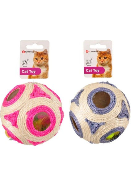 Sisal Top 11 cm Çıngırak + Catnip