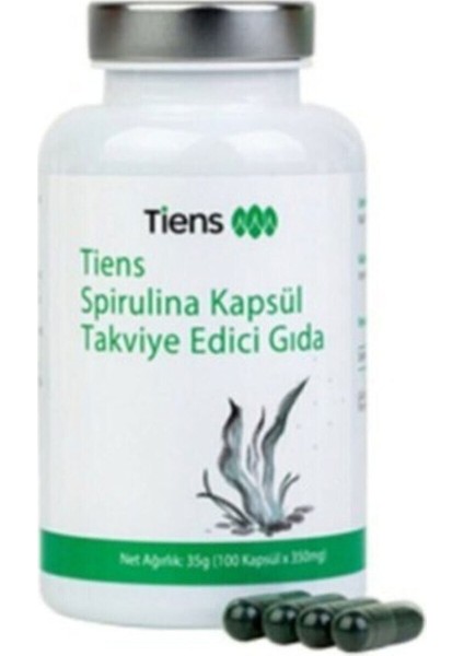 Spirulina Kapsül Takviye Edici Gıda 100 Kapsül