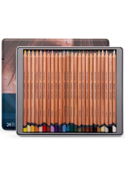 Lightfast Kuruboya Kalem Seti 24'lü Teneke Kutu