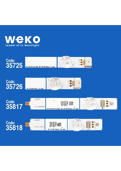 Angel Of Life WKSET-5216 35725X4 35726X4 35817X4 35818X4 49 V15 Drt Rev0.1 16 Adet LED Bar