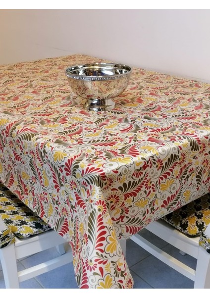 Kumaş Dokulu Tabanı Silikonlu Yıkanabilir Silinebilir Ütülenebilir Kaymaz Dekoratif Masa Örtüsü fiyatları