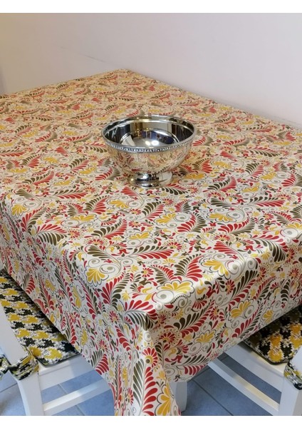 Kumaş Dokulu Tabanı Silikonlu Yıkanabilir Silinebilir Ütülenebilir Kaymaz Dekoratif Masa Örtüsü fırsatları