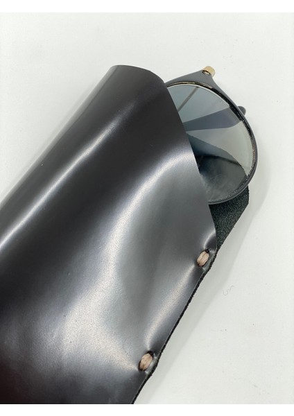 Rayban Gözlük Kabı Efektli Hakiki Deri El Yapımı Slim Okuma Gözlük Kılıfı modelleri