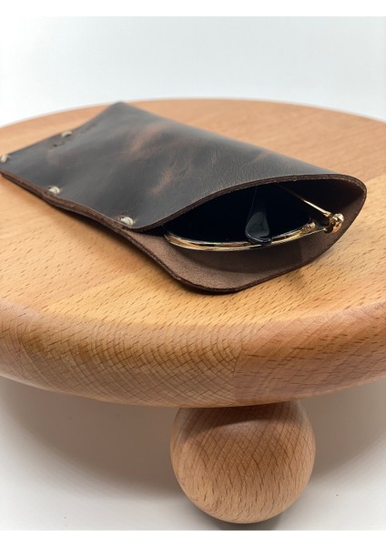 Rayban Gözlük Kabı Efektli Hakiki Deri El Yapımı Slim Okuma Gözlük Kılıfı fırsatları