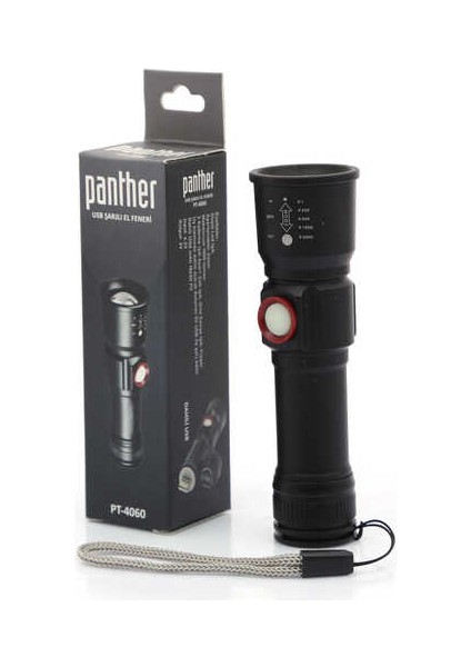 Popvitrin Panther PT-4060 USB Şarjlı Fener