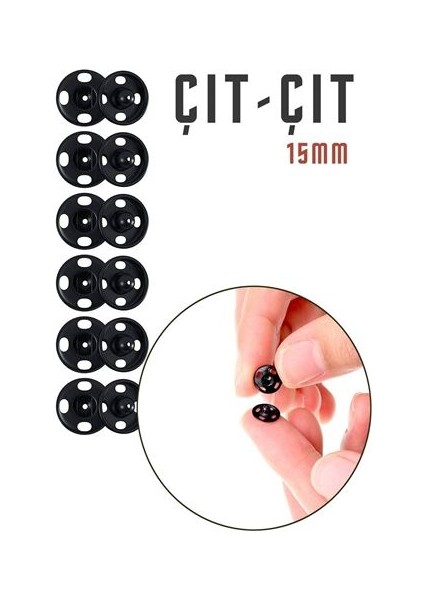 576+96 Adet Metal Çıtçıt 15 mm No:4 718453