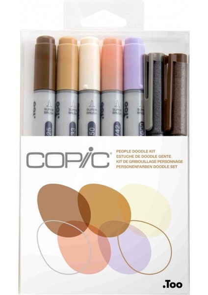 Ciao Marker Kalemi Doodle Kit People Set