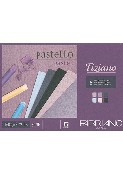 Tiziano 160GR Flecked Color (Kırçıllı Renk) Pastel Blok 30 Sayfa A4 (21X29.7CM)