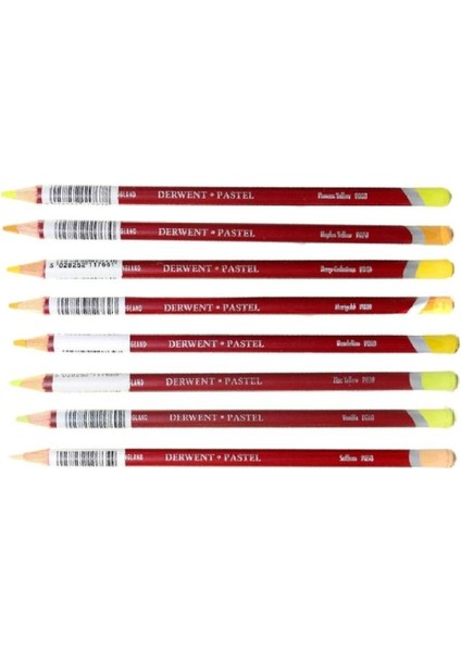 Pastel Pencils Pastel Kalemi 8'li Set Sarı Tonları