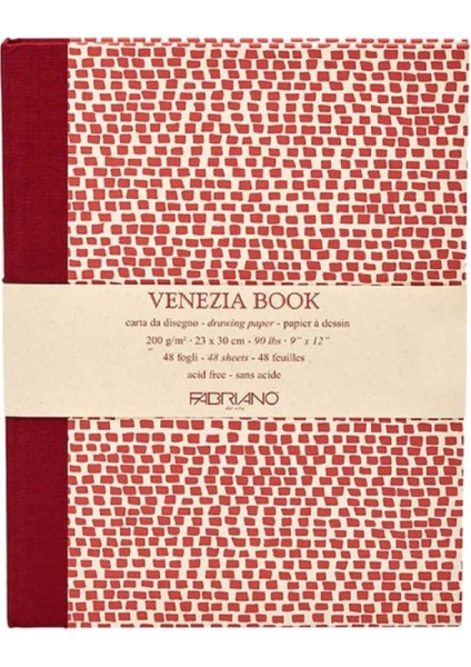 Venezia Book Natural Grain 200GR Çizim Defteri 48 Sayfa 23X30CM