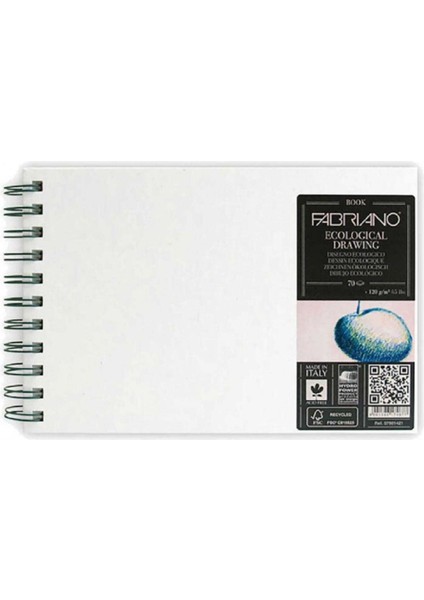 Ecological Drawing Book 120GR Portrait Spiralli Çizim Blok 70 Sayfa A4 (21X29.7CM)