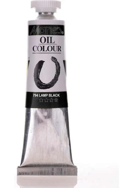 Oil Colour Yağlı Boya 50ML 794 Lamp Black