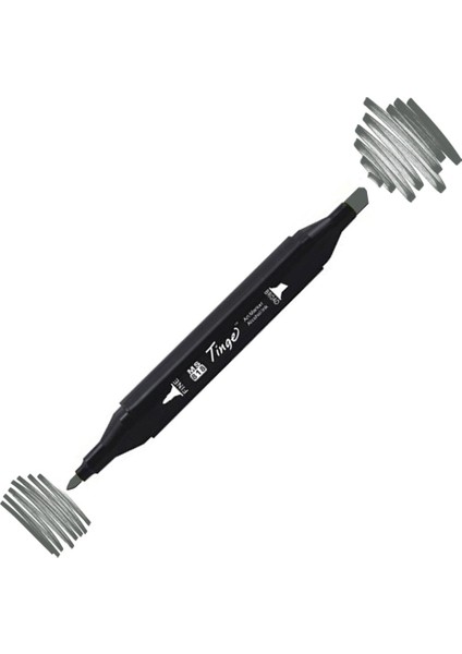 Twin Çift Uçlu Marker Kalemi Gg7 Green Grey