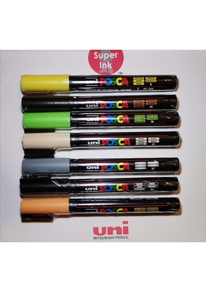 Unı Posca Pc-3m 7'li Set