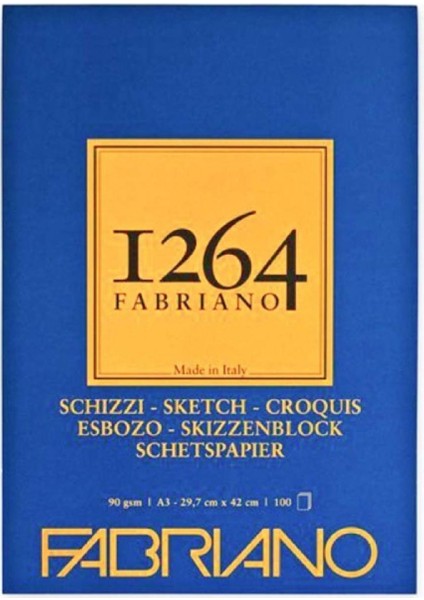 1264 Sketch Eskiz Blok 90GR 100 Sayfa A3 (29.7X42CM) (1 Kenarı Yapışkanlı)