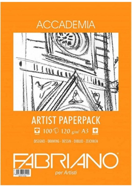 Accademia Artists Paperpack Natural Grain 120GR A3 (29.7X42CM) 100 Sayfa