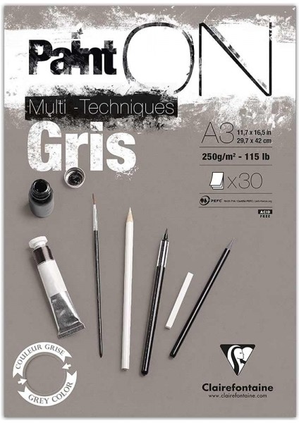 Claırefontaıne Paınton Grey A3 250GR 20YP