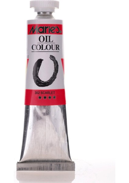 Oil Colour Yağlı Boya 50ML 302 Scarlet
