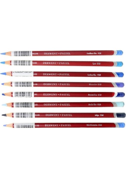 Pastel Pencils Pastel Kalemi 8'li Set Mavi Tonları