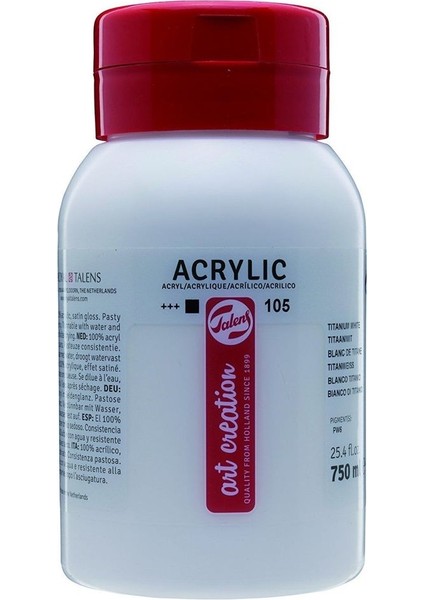 Art Creation Akrilik Boya 750ML 105 Titanium White