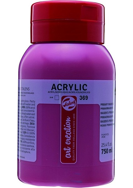Art Creation Akrilik Boya 750ML 369 Primary Magenta