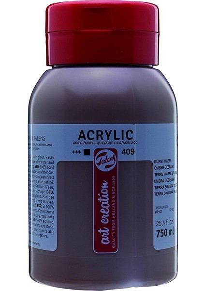 Art Creation Akrilik Boya 750ML 409 Burnt Umber