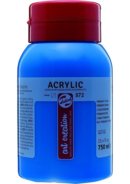 Art Creation Akrilik Boya 750ML 572 Primary Cyan