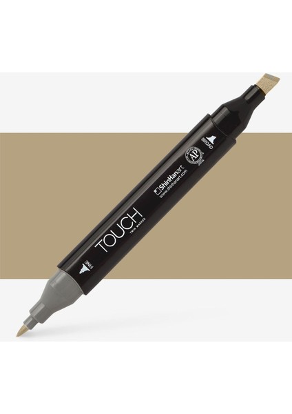 Touch Twin Marker Pen : Çift Uçlu Marker Kalemi : Clay : BR116