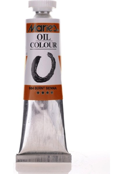 Oil Colour Yağlı Boya 170ML 684 Burnt Sienna