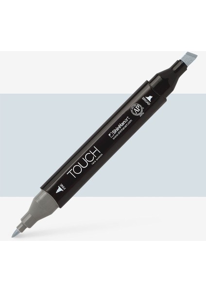 Touch Twin Marker Pen : Çift Uçlu Marker Kalemi : Blue Grey : Bg1