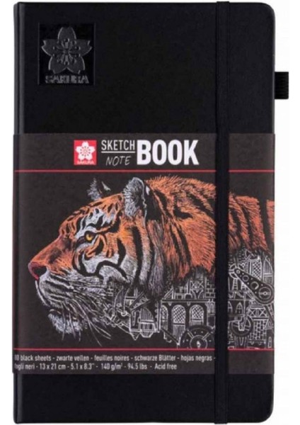 Eskiz Defteri 140GR Siyah Kağıt 13X21CM
