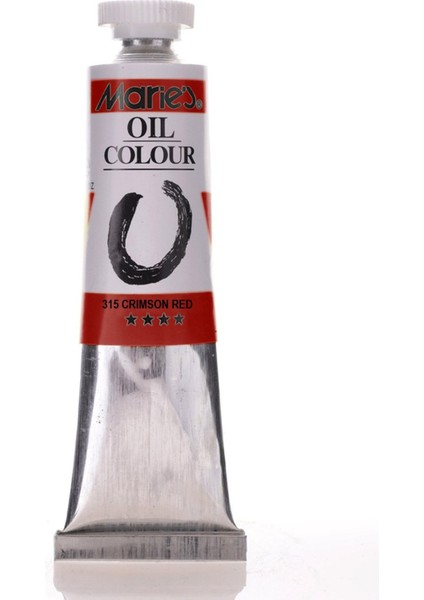 Oil Colour Yağlı Boya 50ML 315 Crimson Red