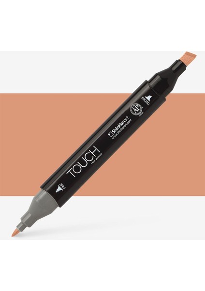 Touch Twin Marker Pen : Çift Uçlu Marker Kalemi : Leather Brown : BR112