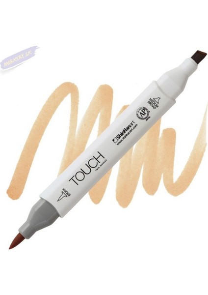 Touch Twın Brush Pen : Çift Taraflı Marker : BR107 Sand