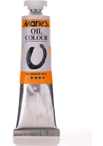 Oil Colour Yağlı Boya 170ML 313 Orange Red