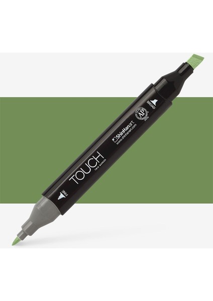 Touch Twin Marker Pen : Çift Uçlu Marker Kalemi : Sap Green : GY235