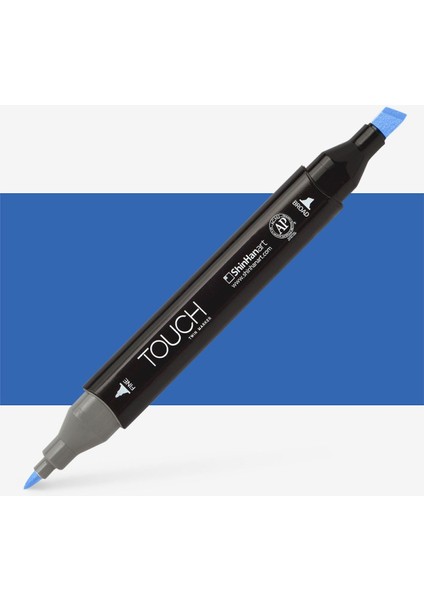 Touch Twin Marker Pen : Çift Uçlu Marker Kalemi : Brıllıant Blue : PB74