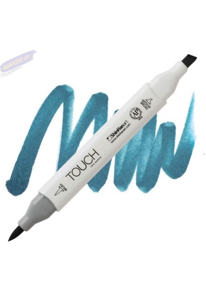 Touch Twın Brush Pen : Çift Taraflı Marker : B62 Marine Blue