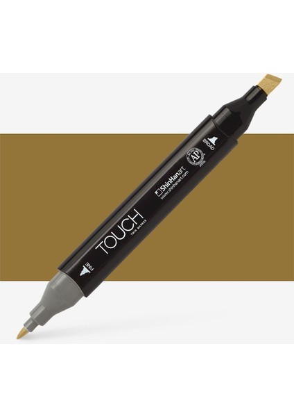 Touch Twin Marker Pen : Çift Uçlu Marker Kalemi : Walnut : BR100
