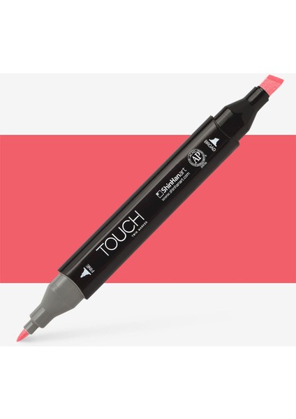 Touch Twin Marker Pen : Çift Uçlu Marker Kalemi : Scarlet : R13