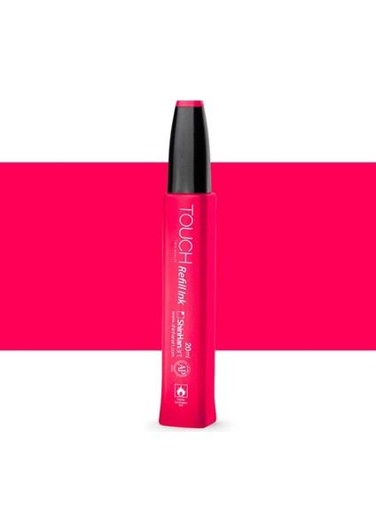 Touch Twin Marker Refill Ink: Dolum Mürekkebi : 20ML : R10 Deep Red