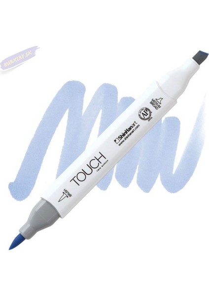 Touch Twın Brush Pen : Çift Taraflı Marker : PB183 Phthalo Blue