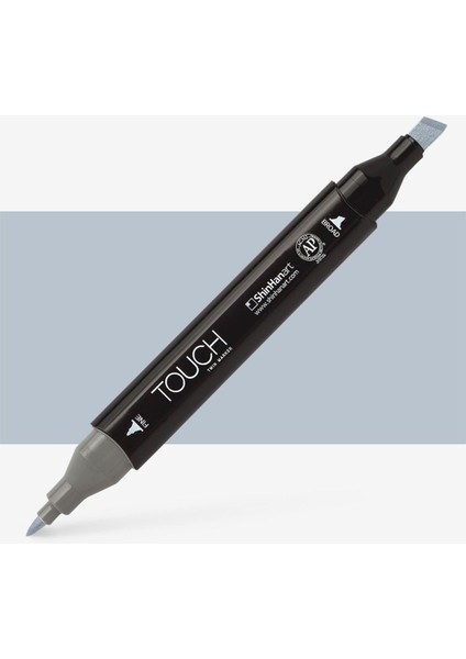 Touch Twin Marker Pen : Çift Uçlu Marker Kalemi : Blue Grey : Bg3