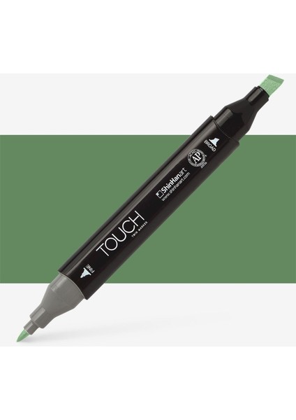 Touch Twin Marker Pen : Çift Uçlu Marker Kalemi : Deep Olıve Green : G43