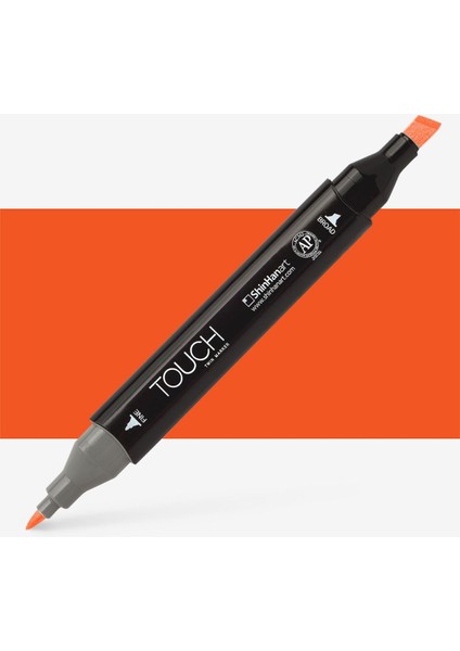 Touch Twin Marker Pen : Çift Uçlu Marker Kalemi : French Vermılıon : R22
