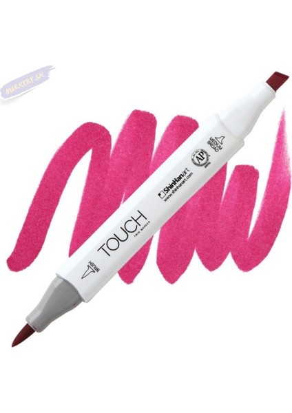 Touch Twın Brush Pen : Çift Taraflı Marker : R3 Rose Red