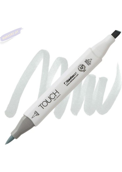 Touch Twın Brush Pen : Çift Taraflı Marker : Gg1 Green Grey